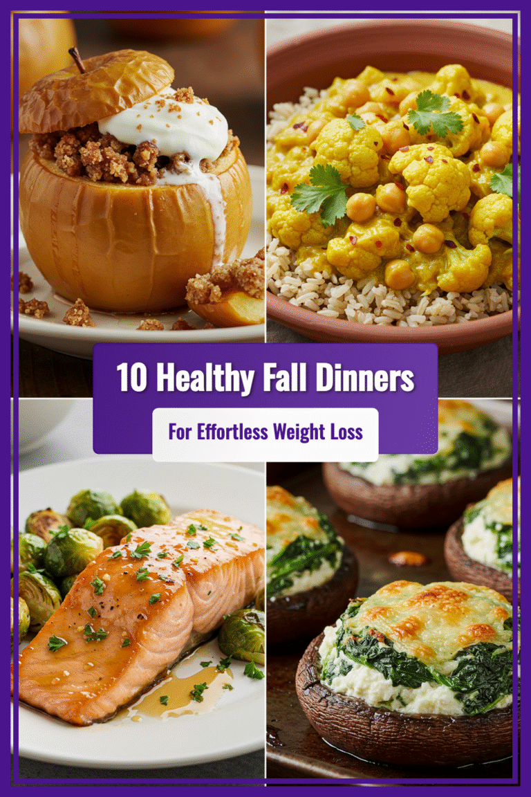 10 Healthy Fall Dinner Recipes for Effortless Weight Loss