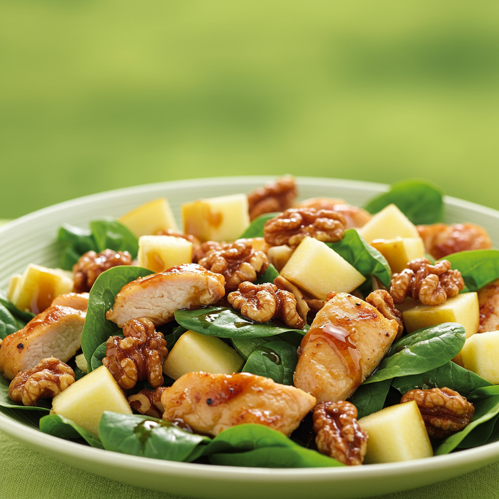 10. Apple Walnut Chicken Chopped Salad