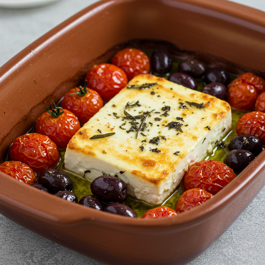 10. Baked Feta with Cherry Tomatoes
