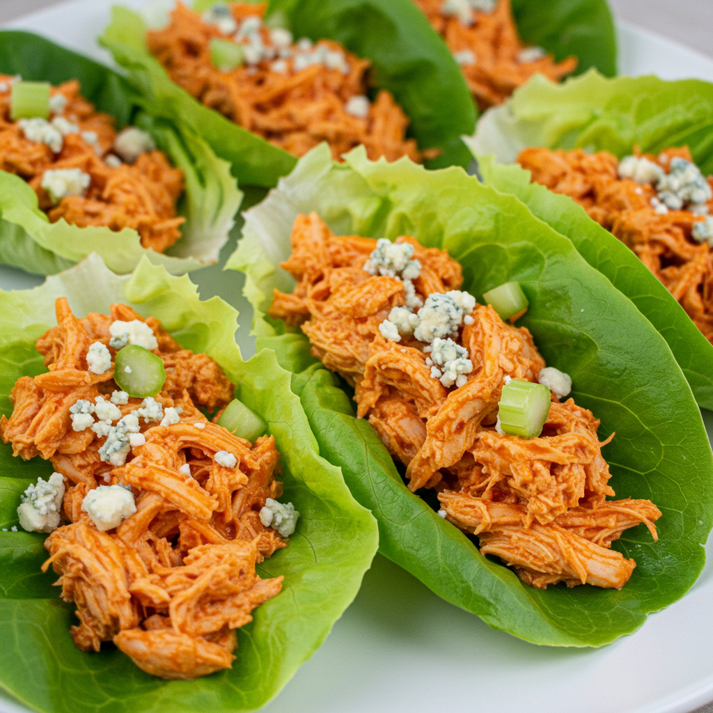 10. Buffalo Chicken Lettuce Wraps