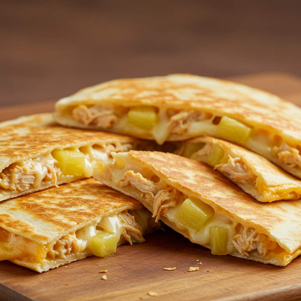 10. Chicken and Pineapple Quesadillas