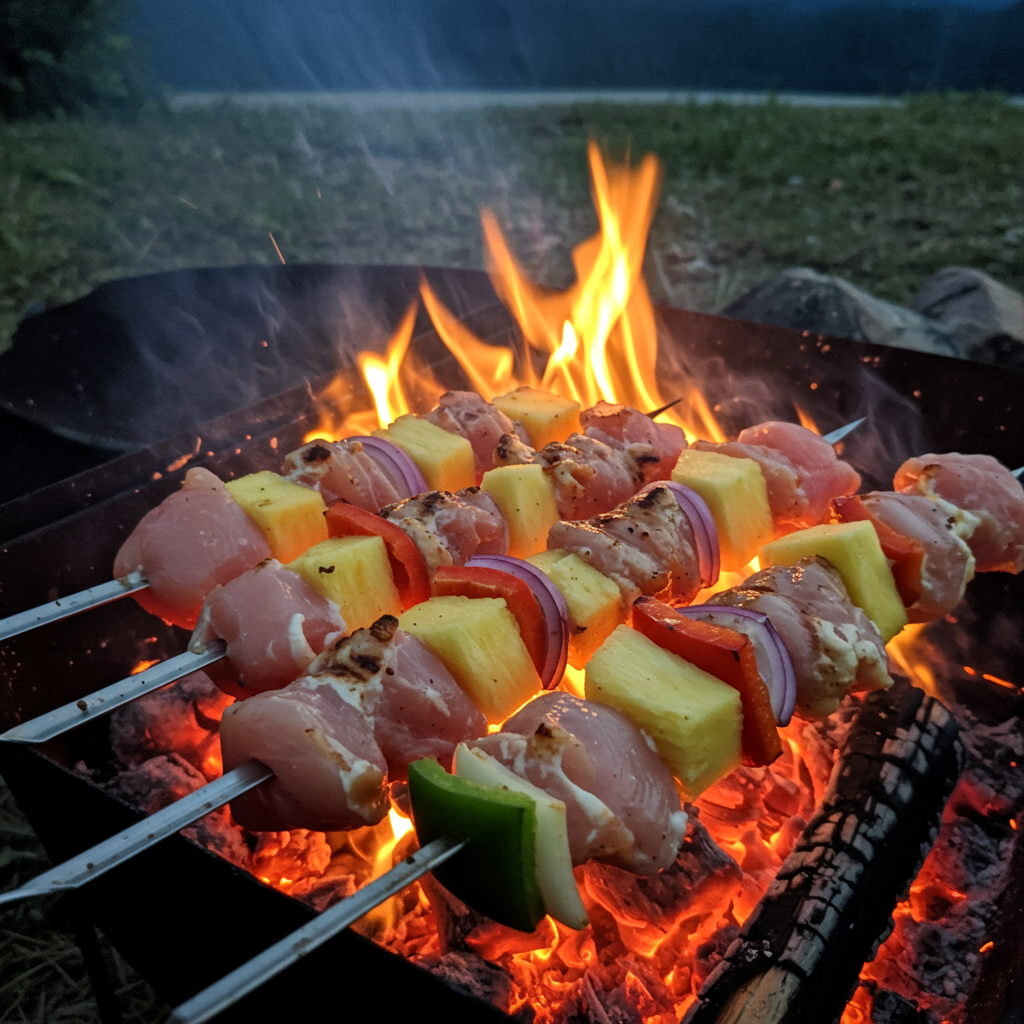 10. Chicken Pineapple Kabobs