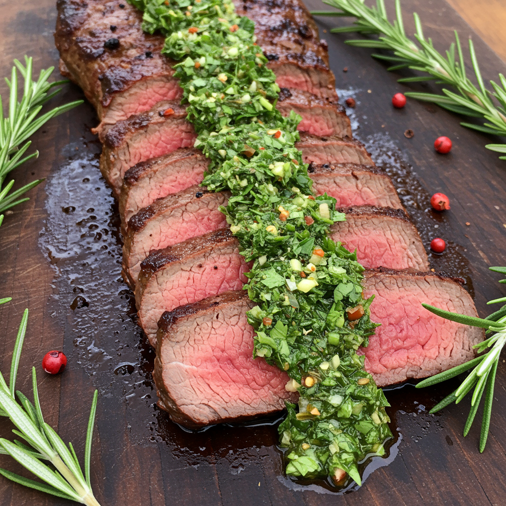 10: Chimichurri Venison Steaks