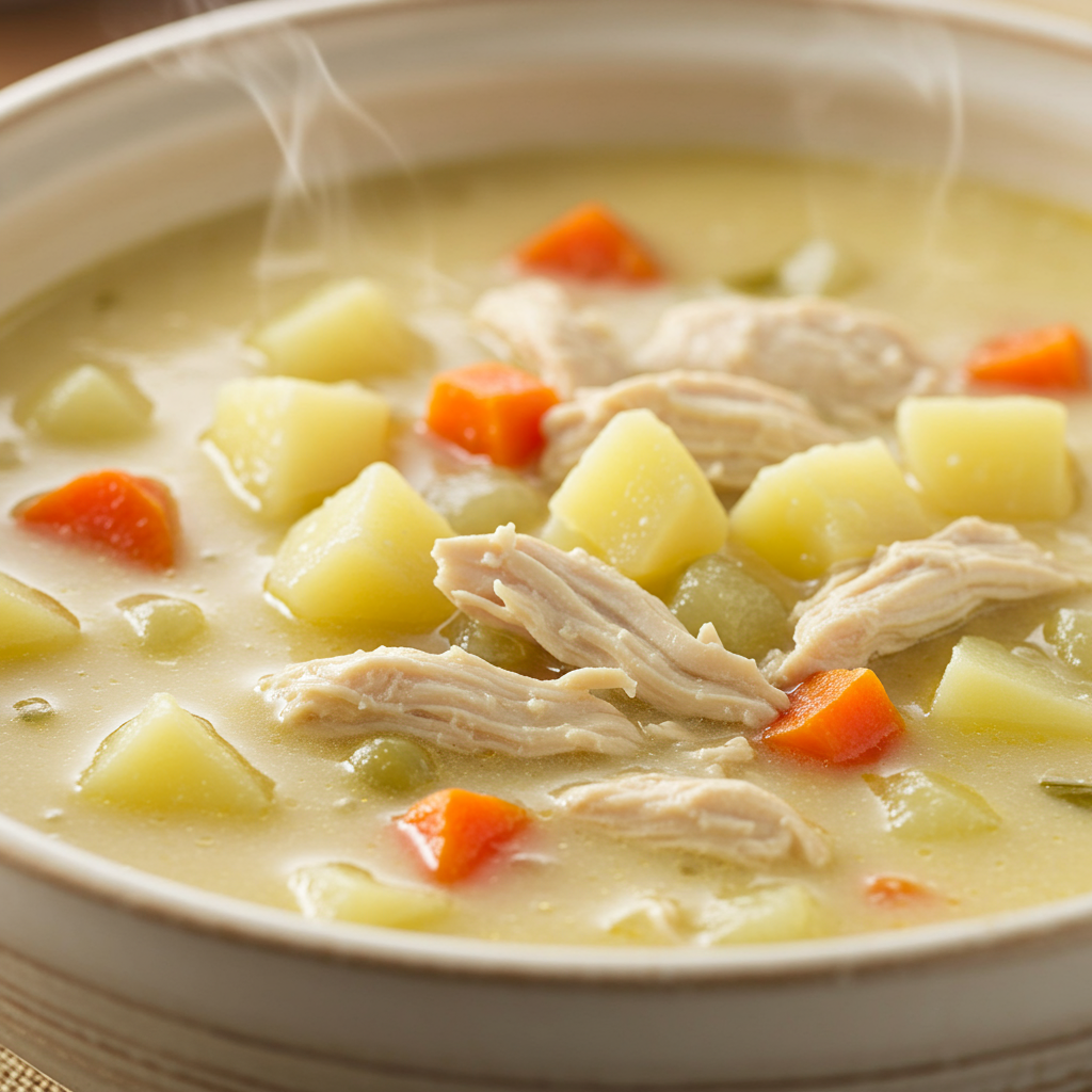 10. Creamy Chicken and Vegetable Soup