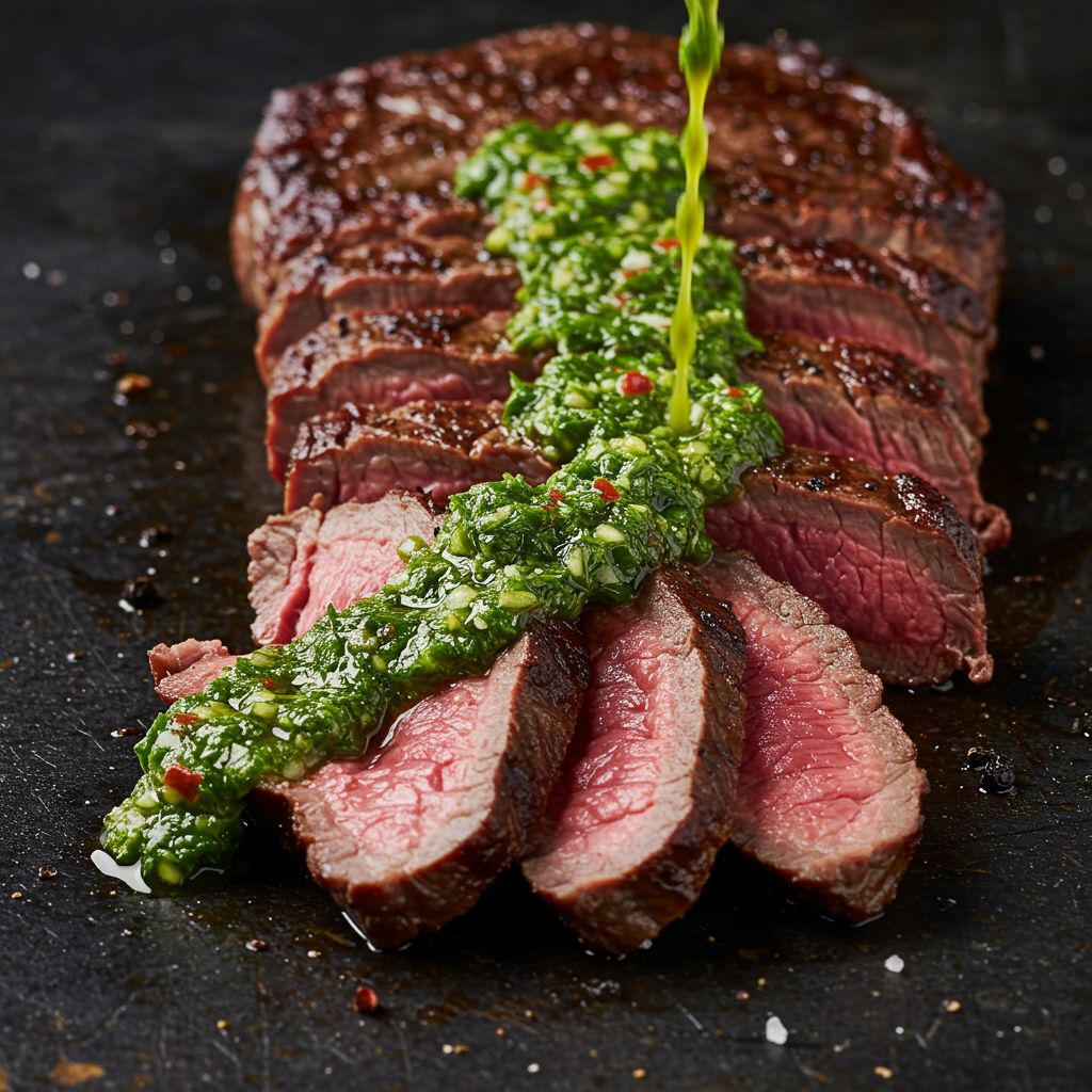 10. Elk Steak with Chimichurri