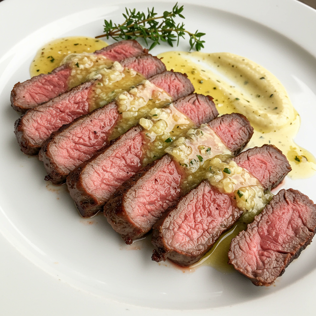 10. Hanger Steak with Shallot Butter