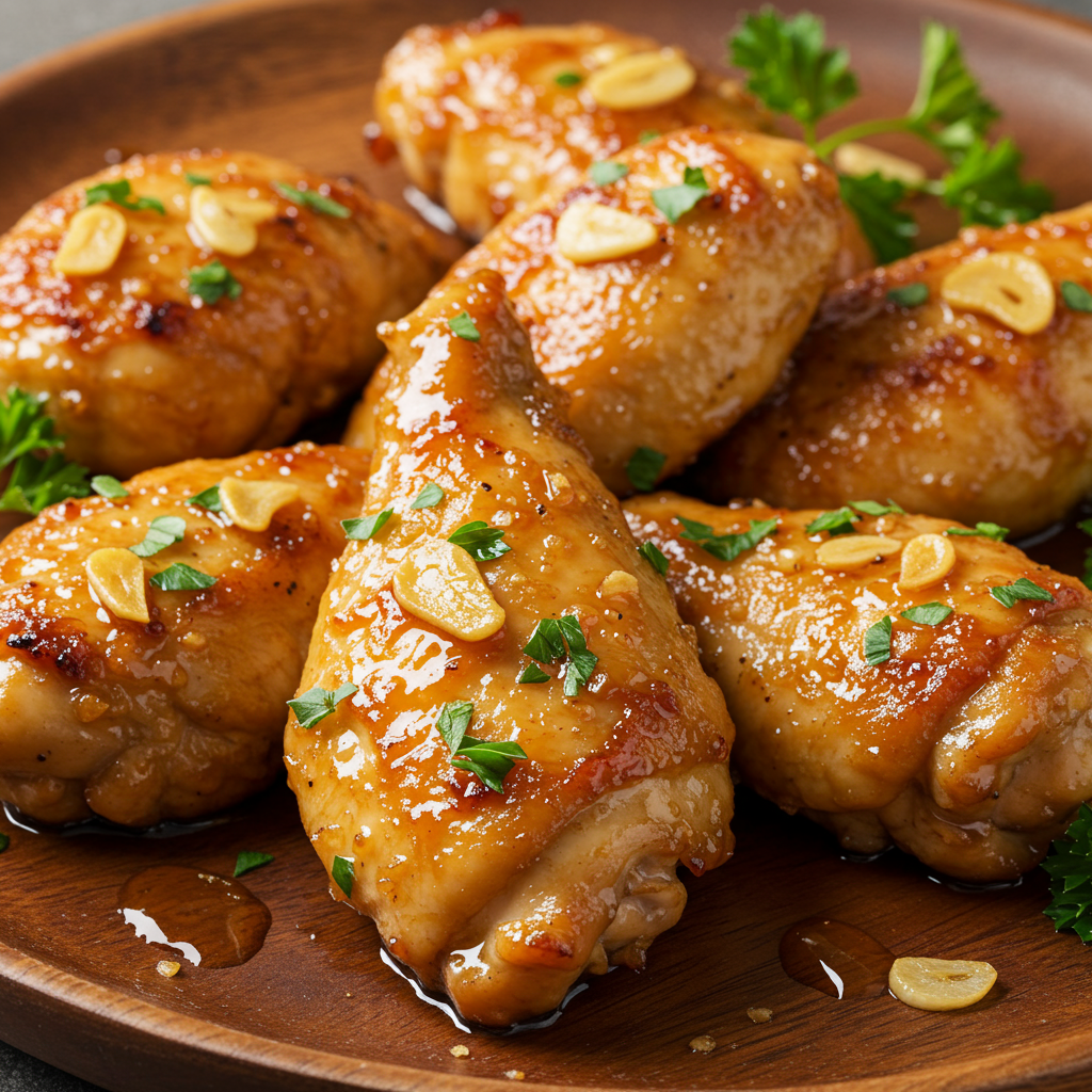 10. Healthier No-Fry Honey Garlic Chicken