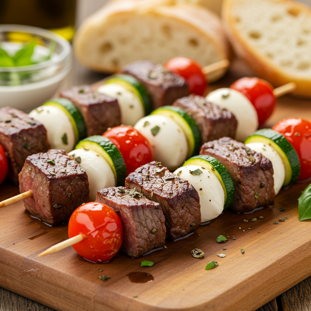10: Italian Herb Steak Kebabs