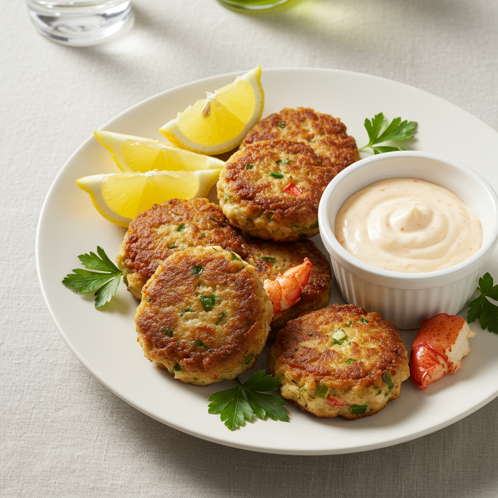 10. Lobster and Shrimp Cakes