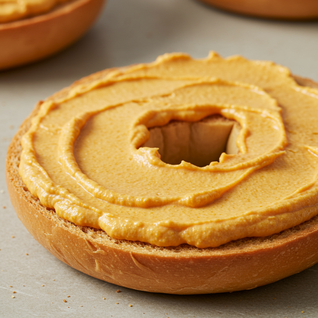 10. Pumpkin Cream Cheese on Toasted Bagels