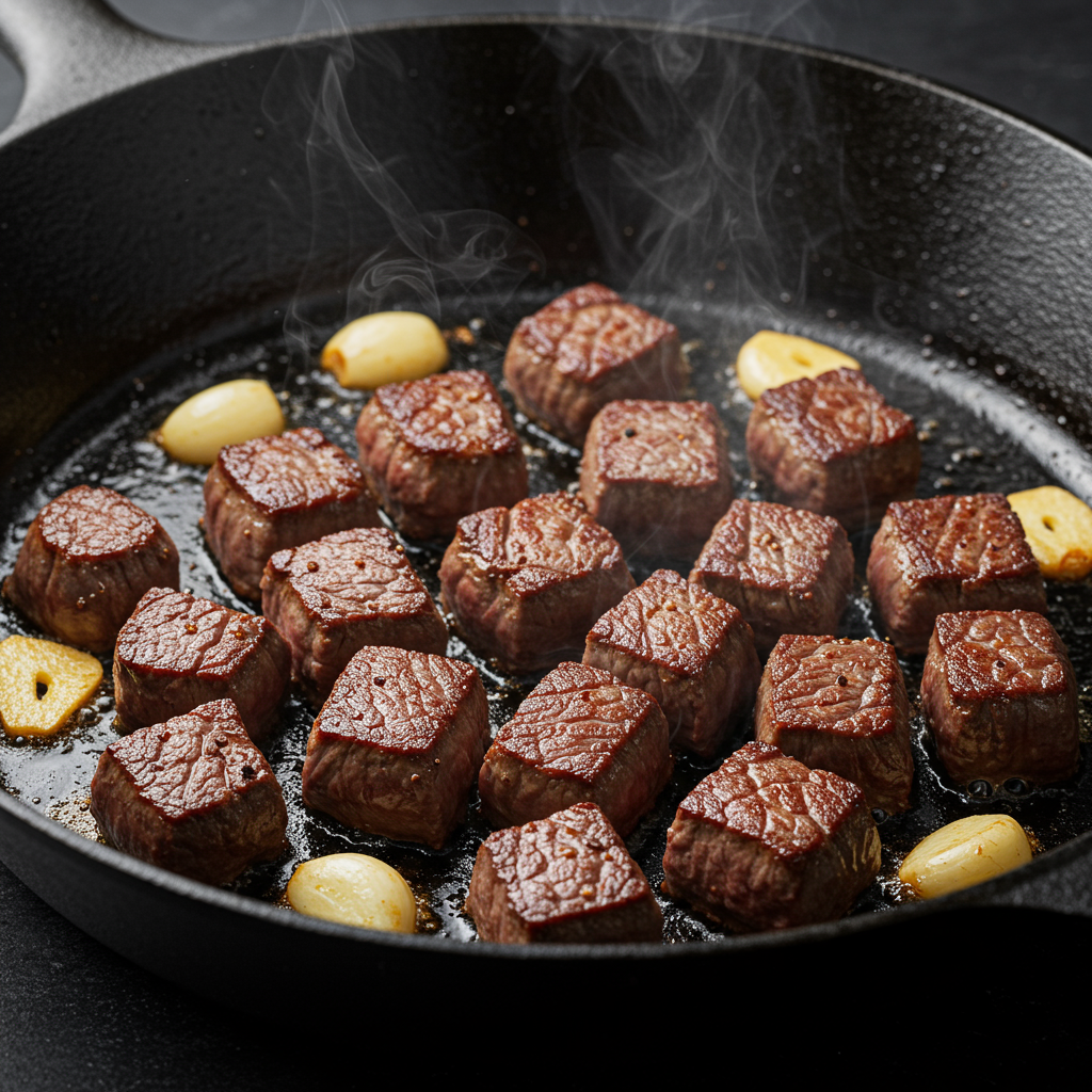 10. Saikoro Steak (Dice Steak)