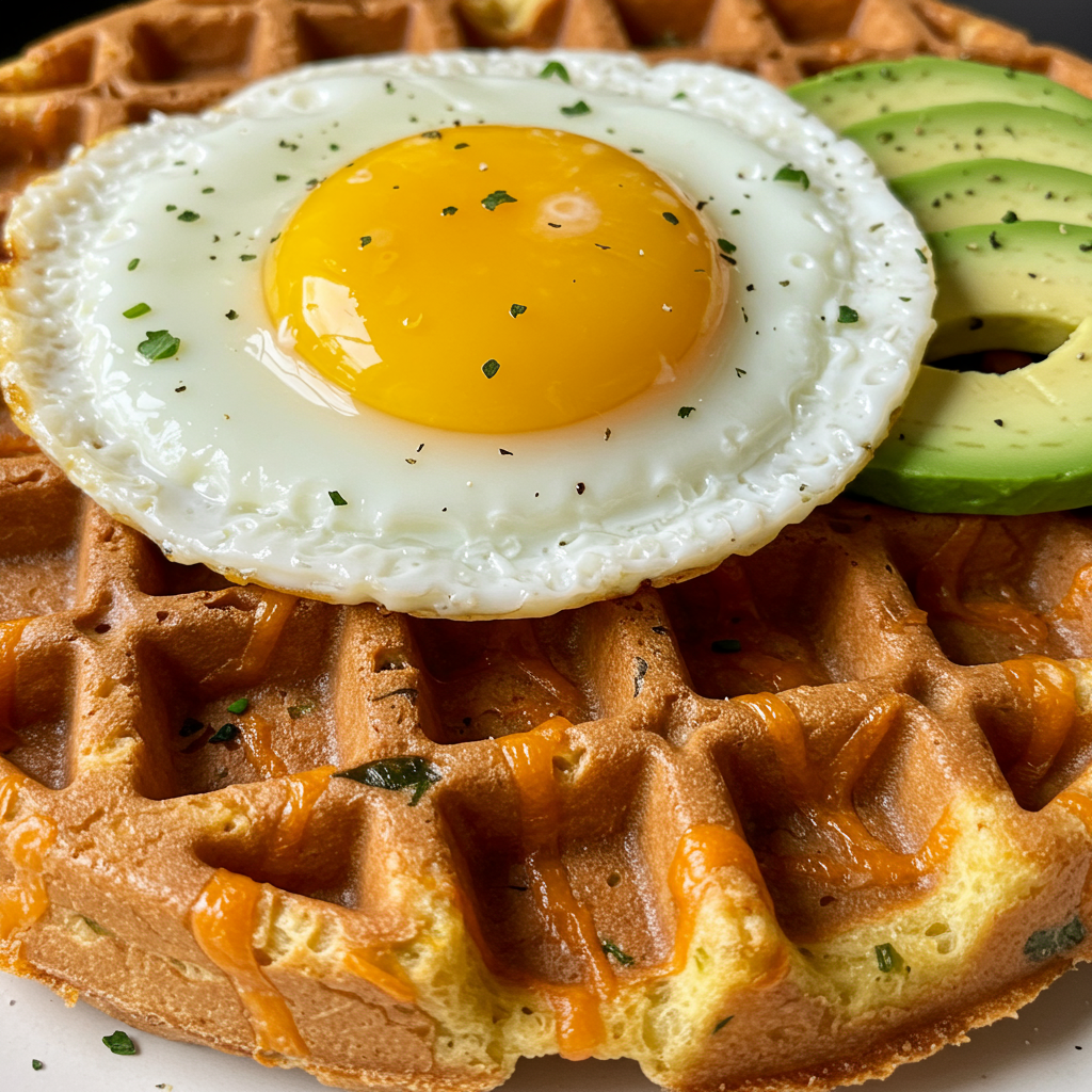 10. Savory Cheese &amp; Herb Belgian Waffles