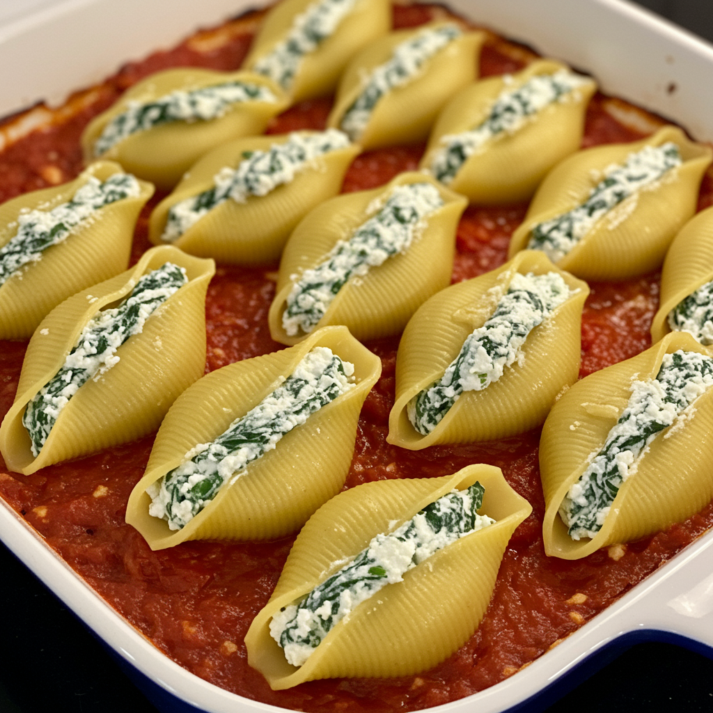 10. Spinach and Ricotta Stuffed Shells