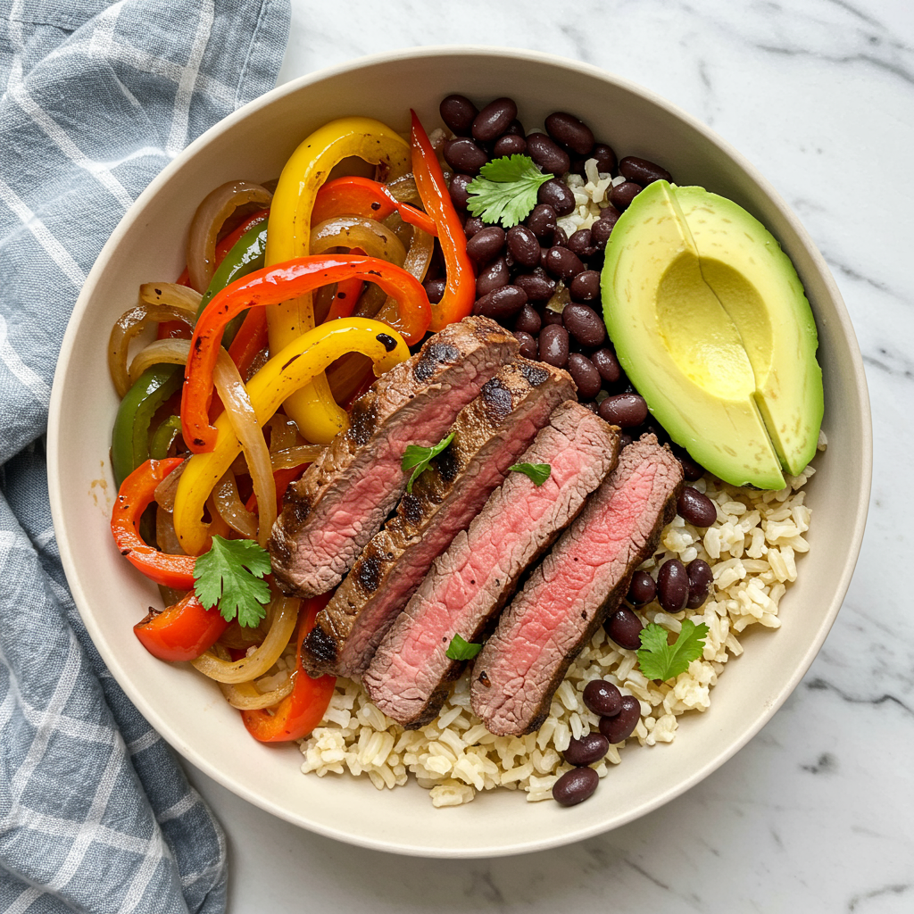 10. Steak Fajita Bowls