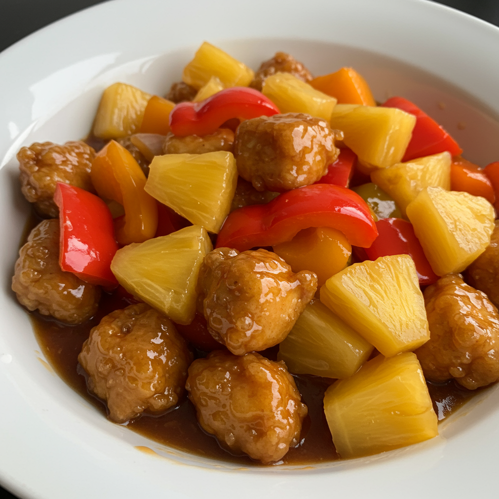 10. Sweet and Sour Chicken with Bell Peppers
