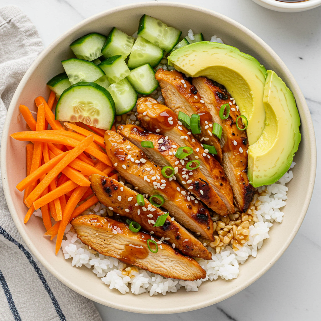 10. Teriyaki Chicken Bowls