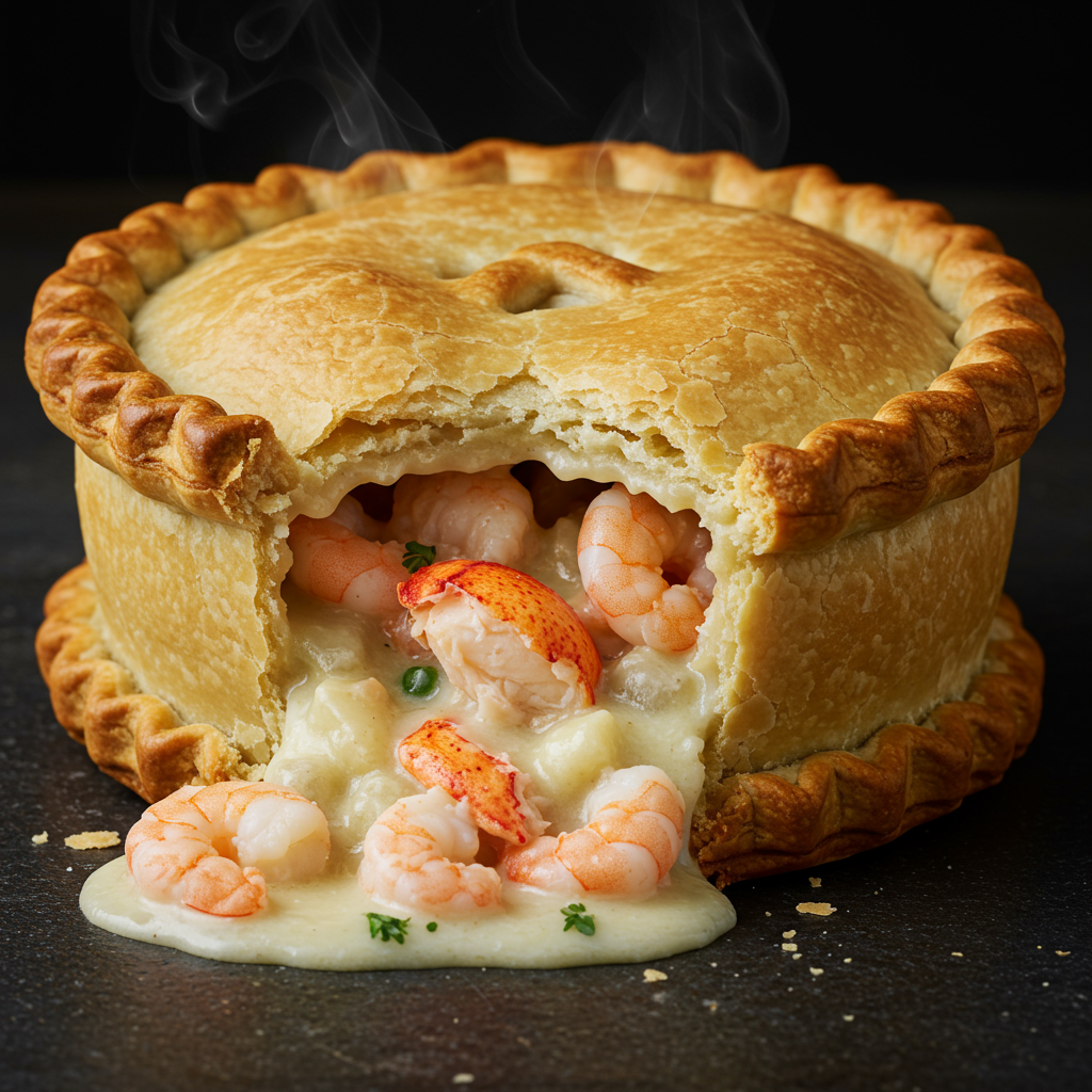 10. The Ultimate Comfort Lobster & Shrimp Pot Pie