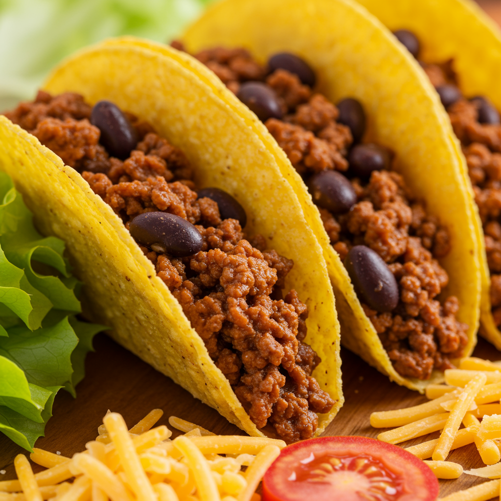 11. Beef and Black Bean Tacos
