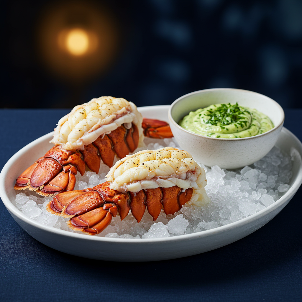 11. Chilled Lobster Tails with Green Goddess Aioli