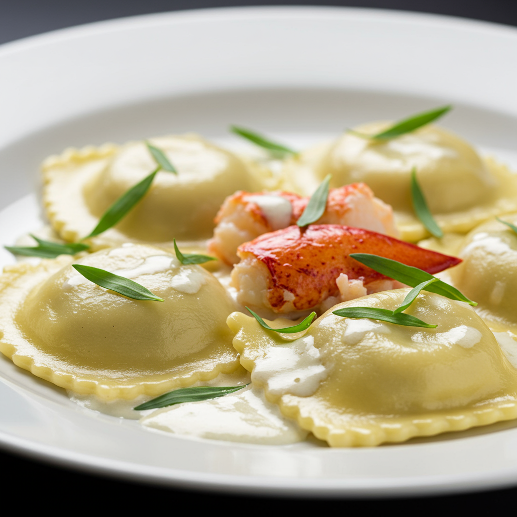 11. Lobster Ravioli in Cream Sauce