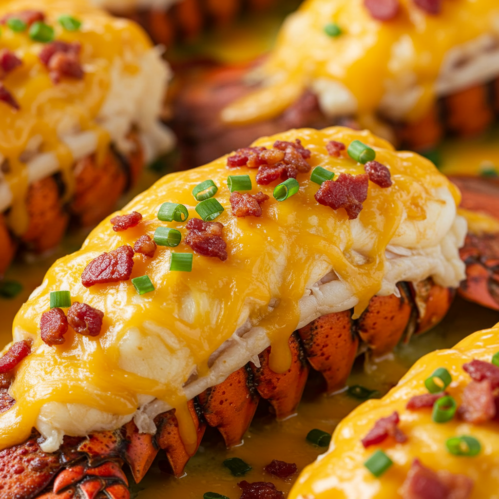 11. Lobster Tails with Bacon and Cheese