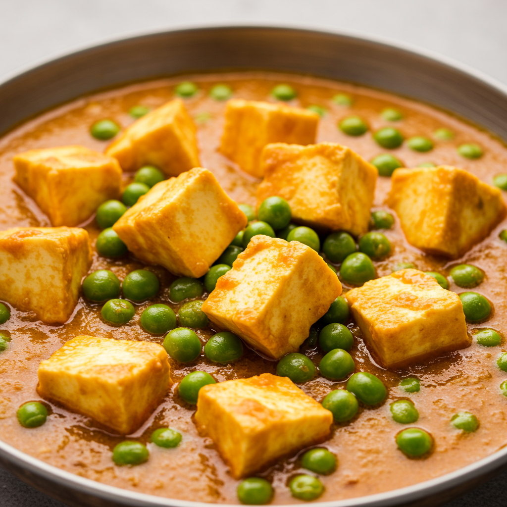 11. Matar Paneer (Peas and Cottage Cheese Curry)