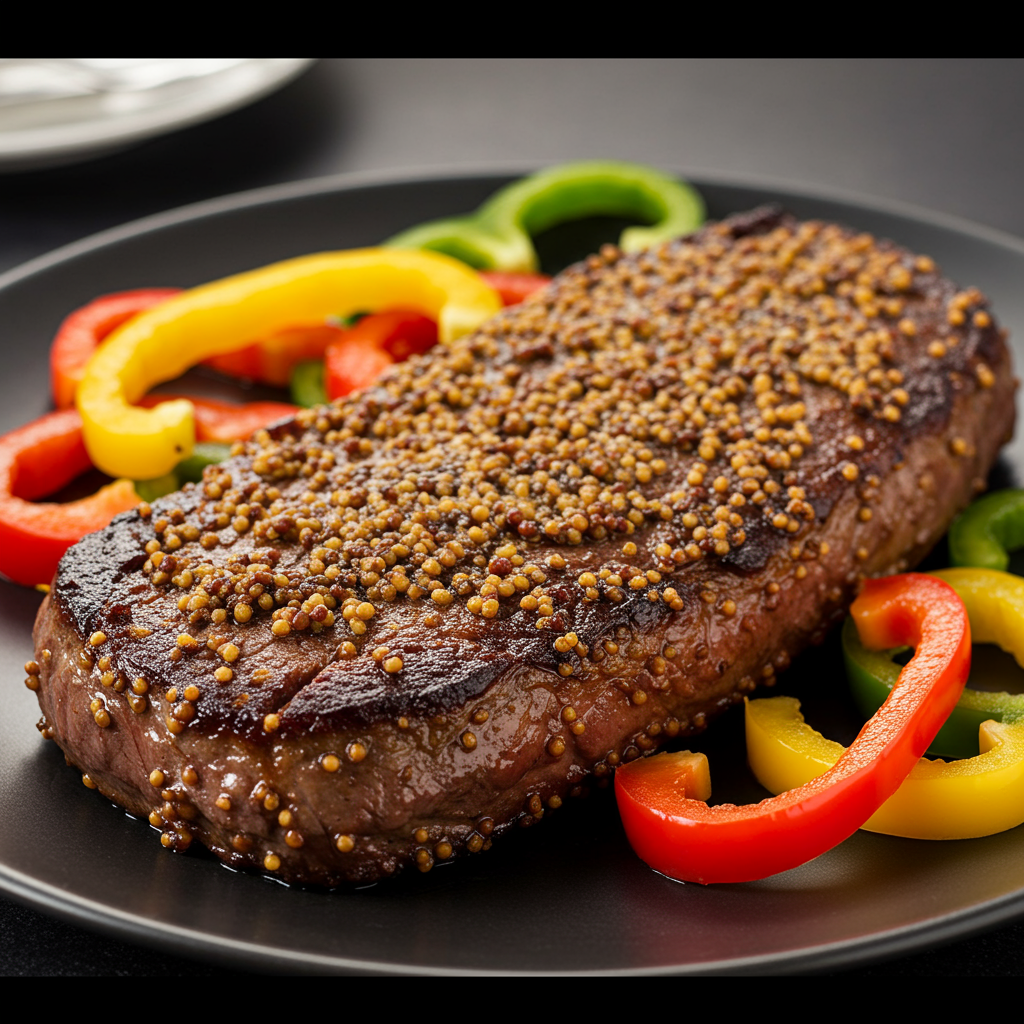 11: Mustard Seed Crusted Keto Fajita Steak