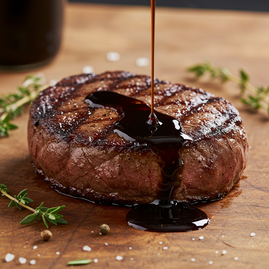11. Top Round Steak with Balsamic Glaze