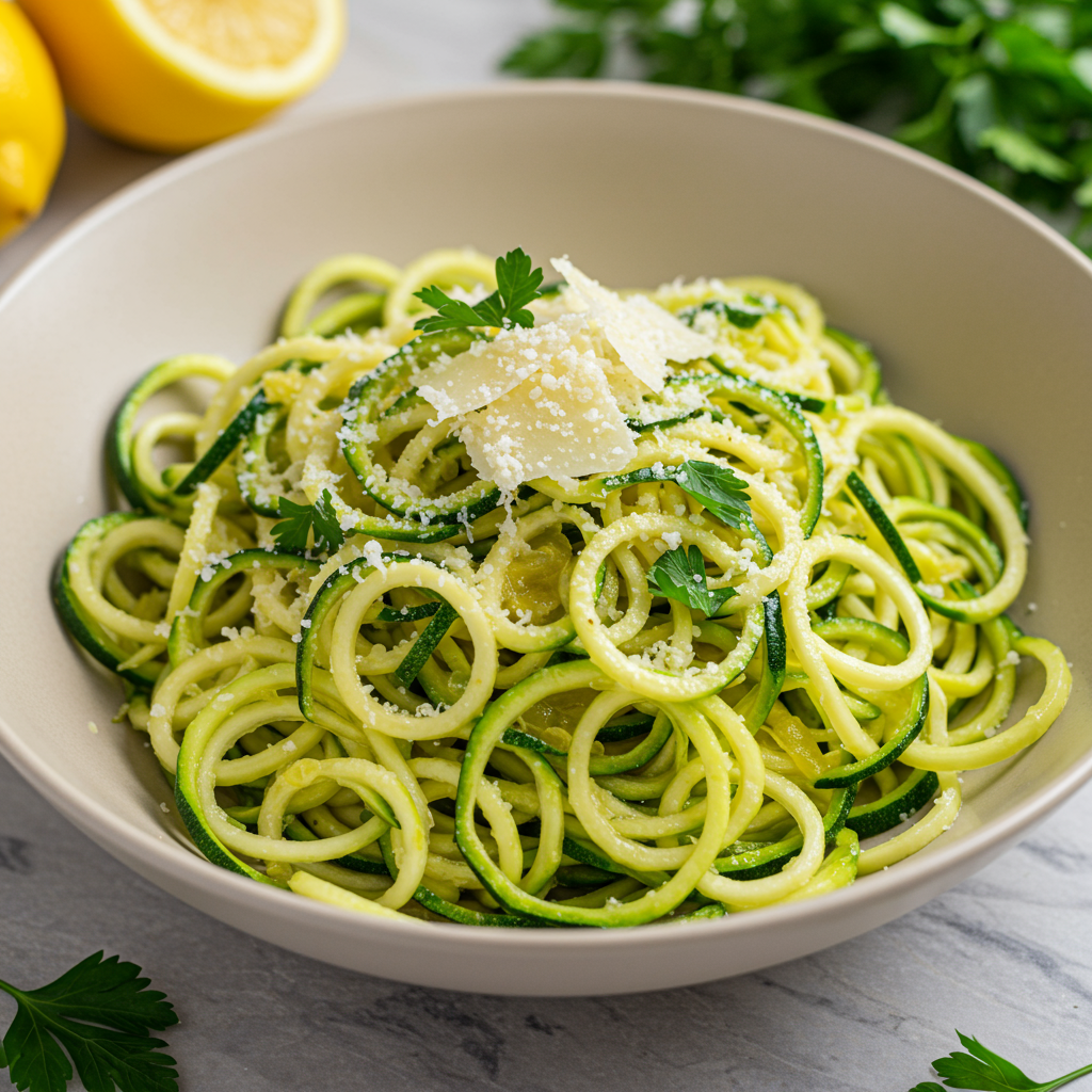 11. Zucchini Noodles with Lemon and Parmesan