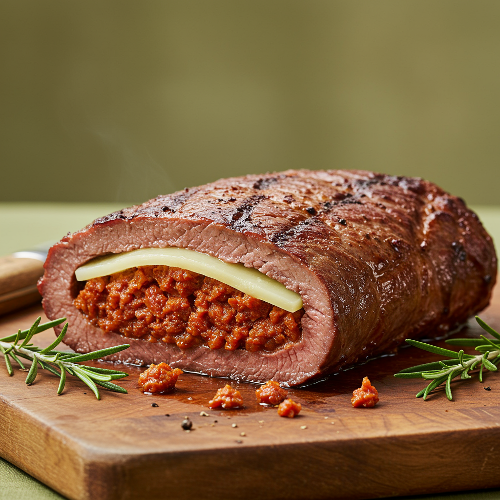 12. Chorizo and Manchego Stuffed Flank Steak