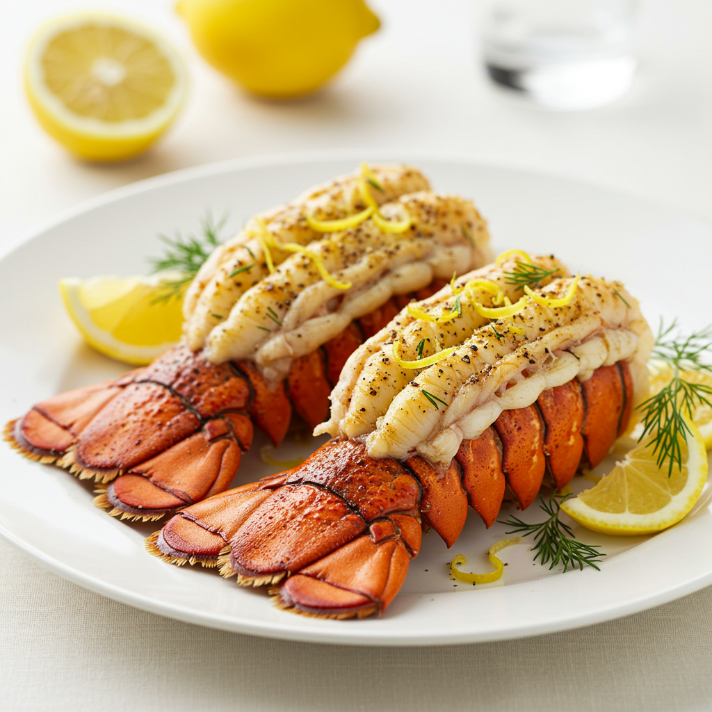 12. Lemon Pepper Lobster Tails