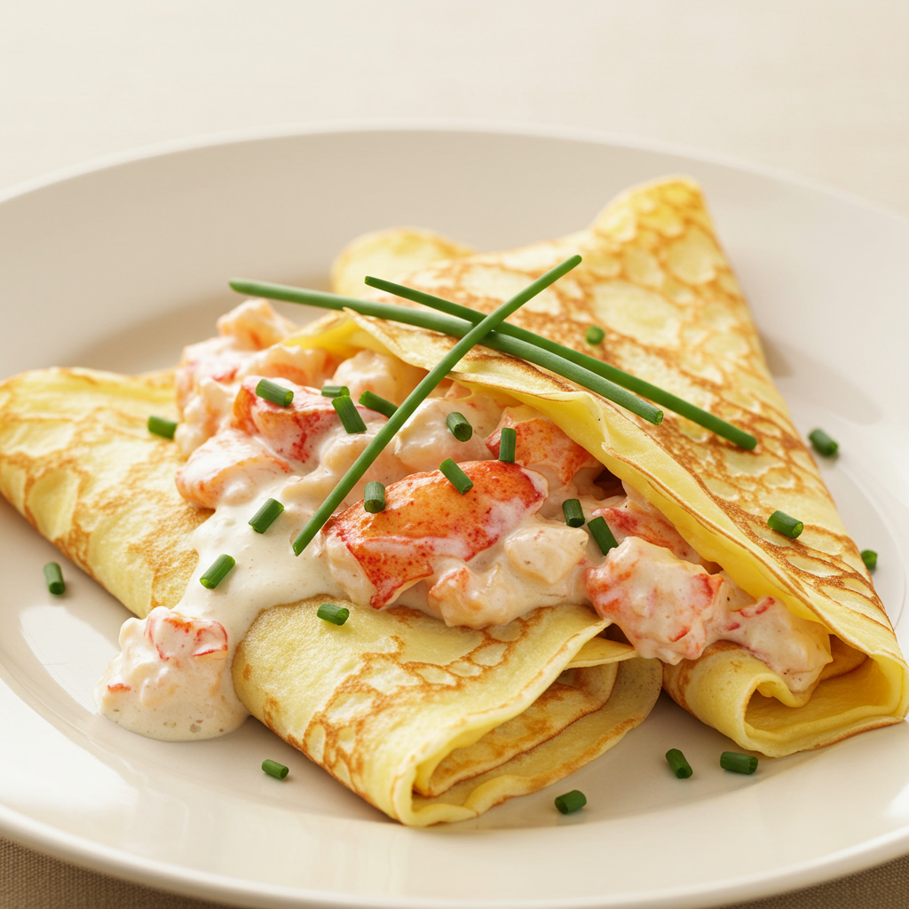 12. Lobster Newburg Crepes