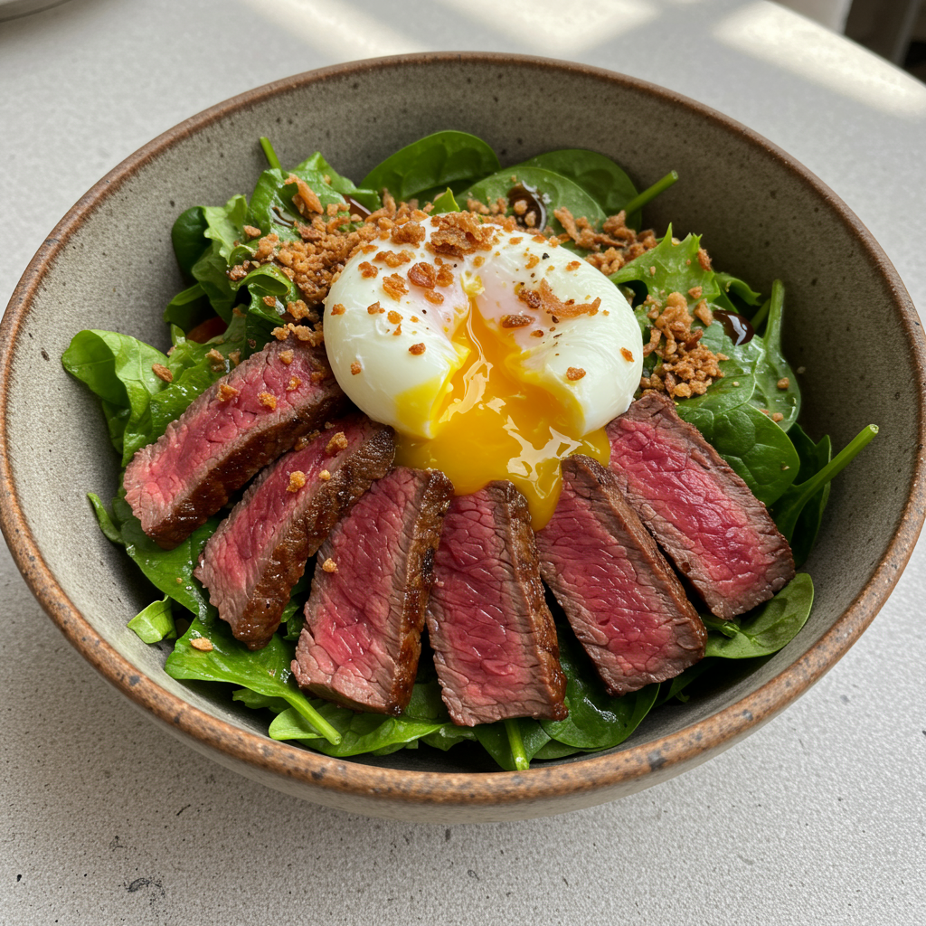 12. Steak Breakfast Salad