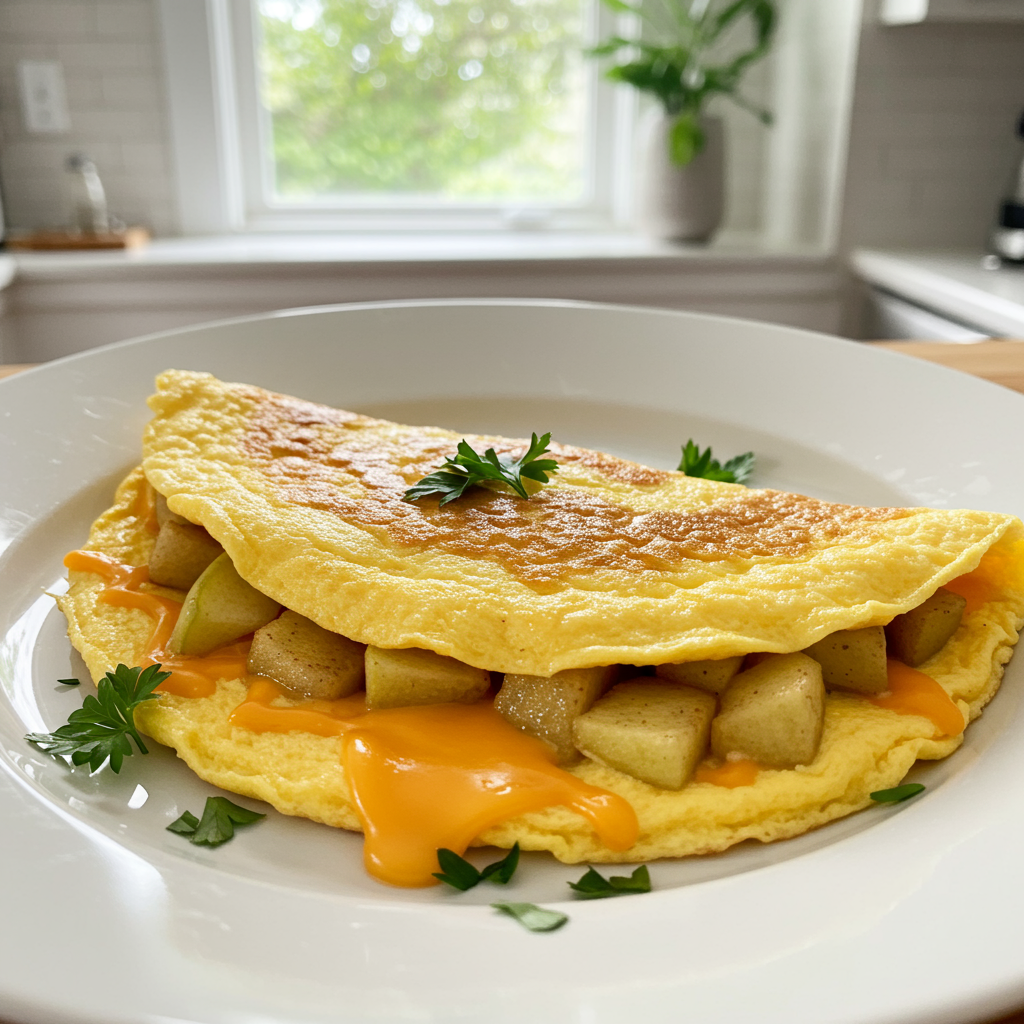 13. Apple and Sharp Cheddar Omelette