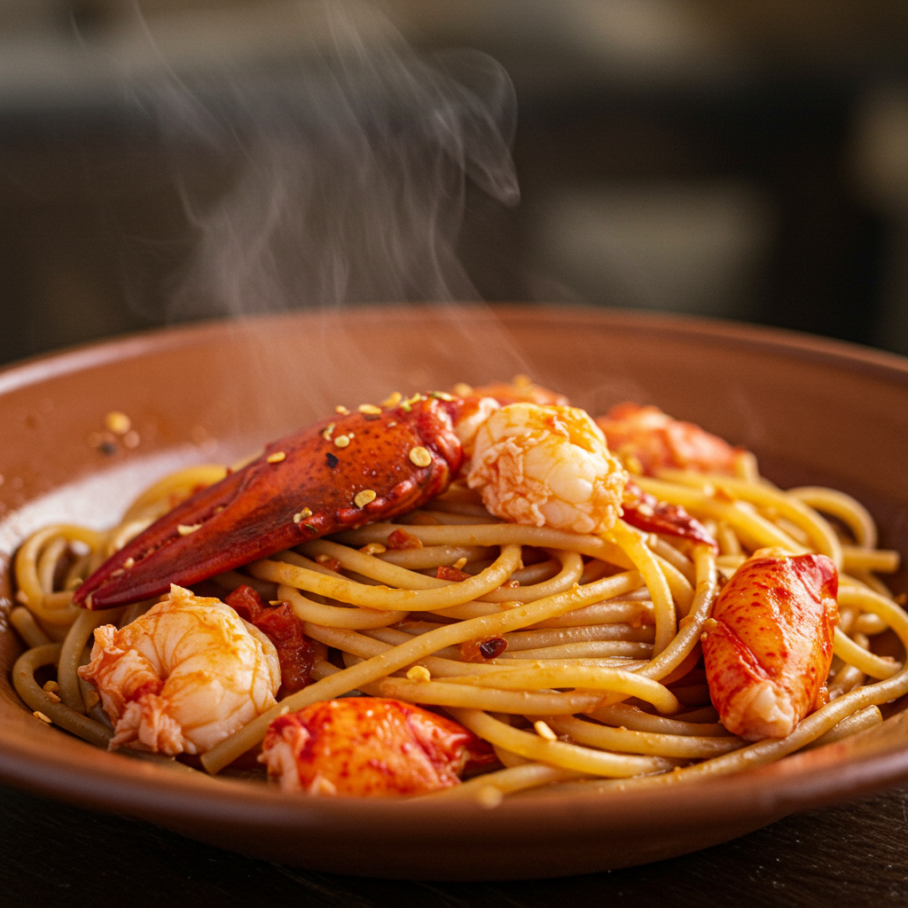 13. Calabrian Chili Lobster Pasta