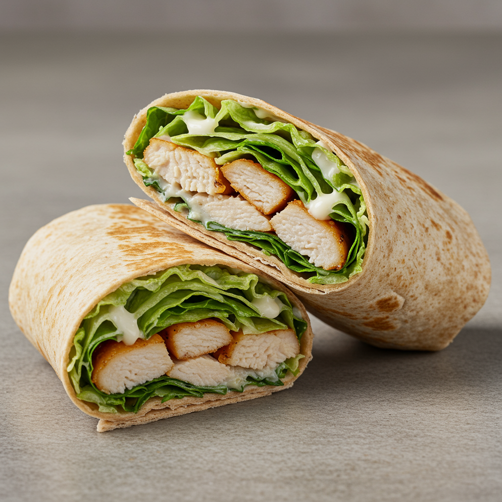 13. Chicken Caesar Wraps