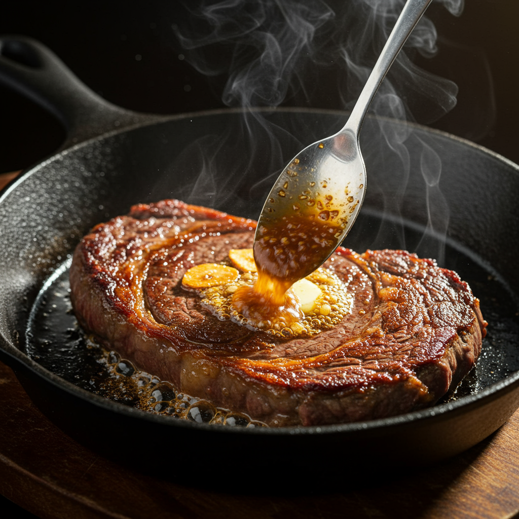 13. Garlic Soy Butter Steak