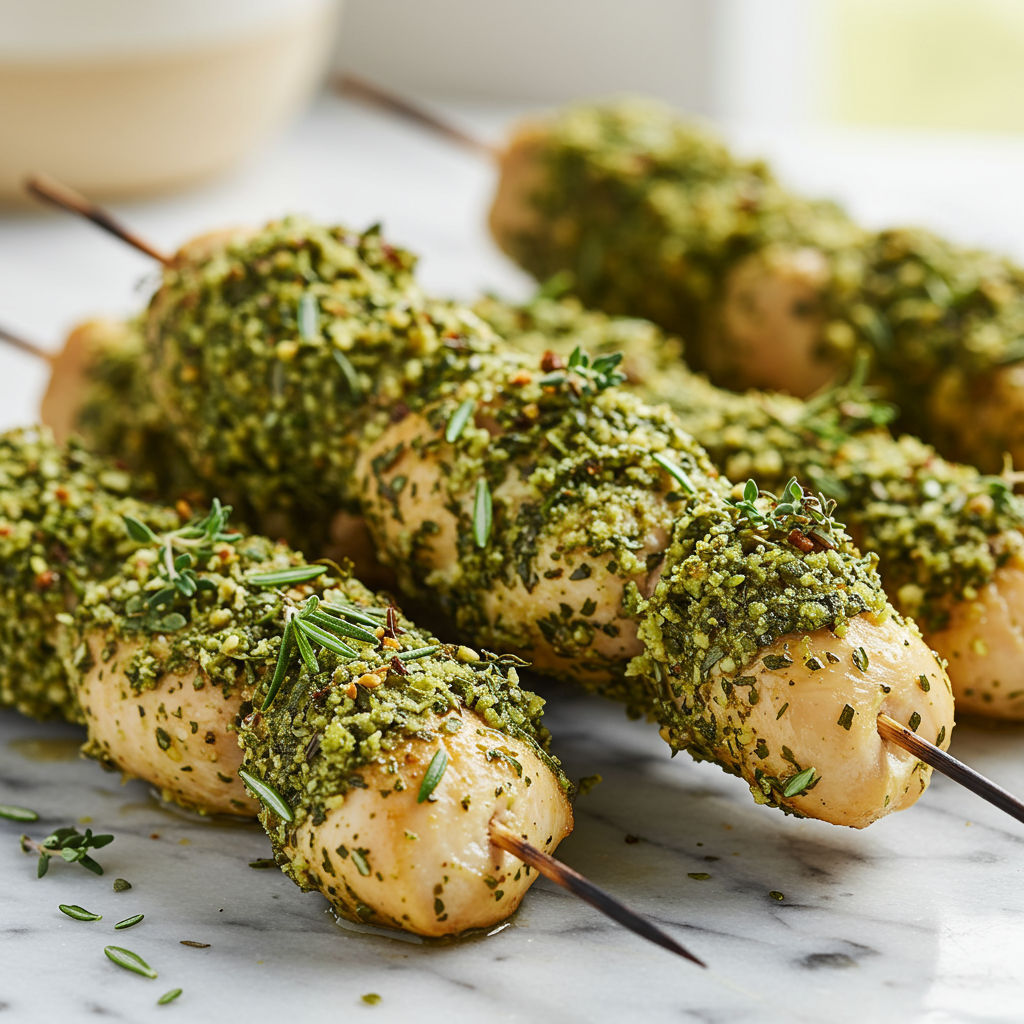 13. Herb-Crusted Chicken Kebabs