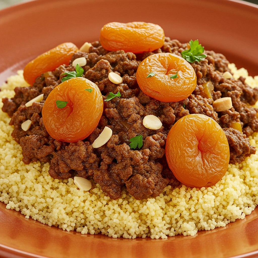 13. Moroccan Spiced Beef with Couscous