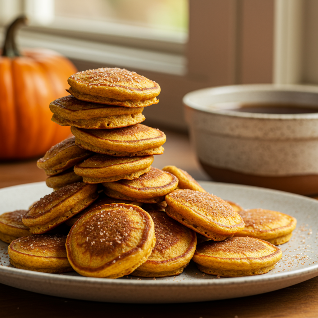 13. Pumpkin Spice Silver Dollar Pancakes