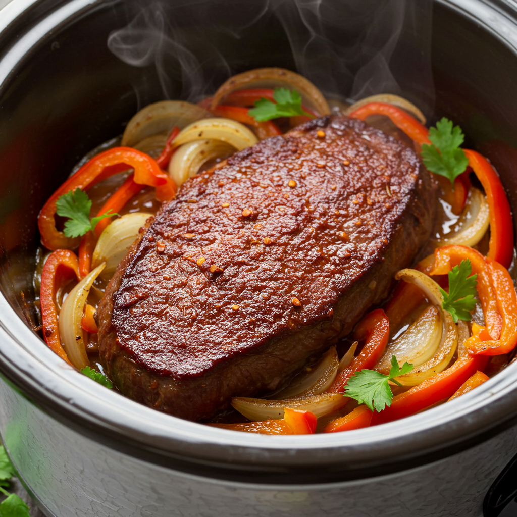 13. Smoky Paprika Crockpot Steak