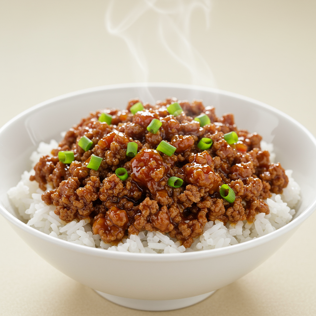 13. Spicy Ground Beef and Rice Bowls