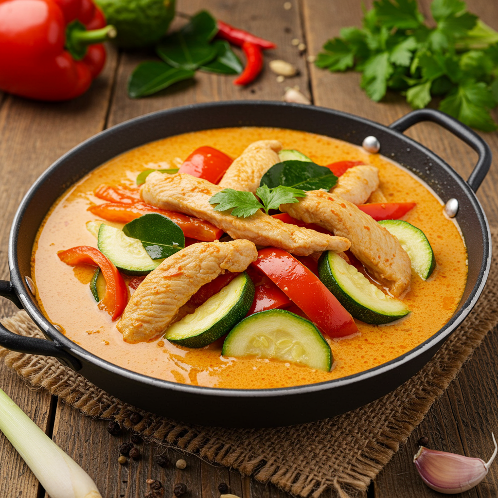 13. Thai-Inspired Chicken and Vegetable Curry