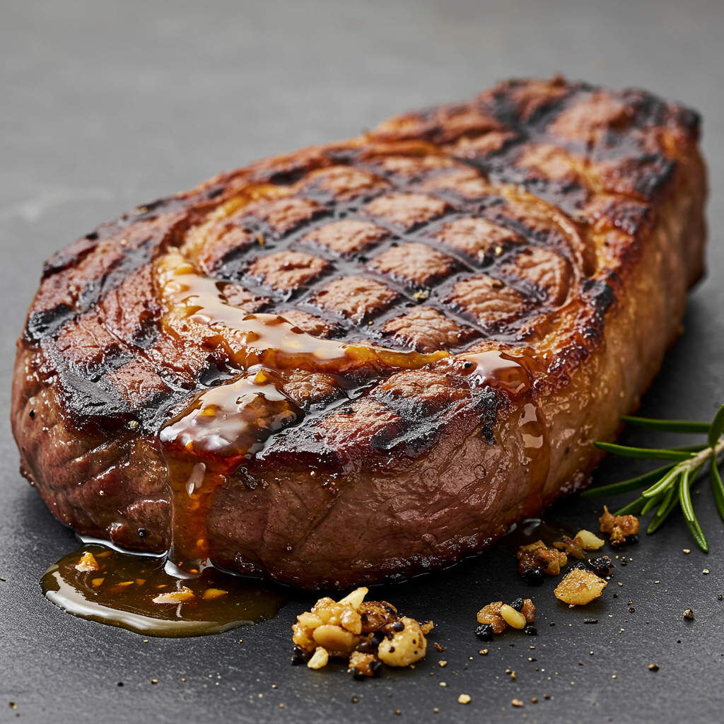 13. Whiskey Maple Glazed Ribeye