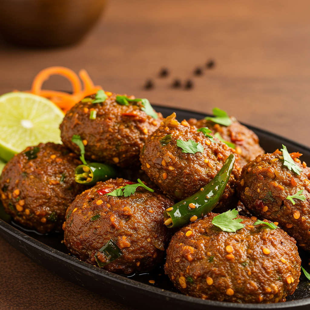14. Achari Mutton Kebab – Pickle-Spiced Perfection