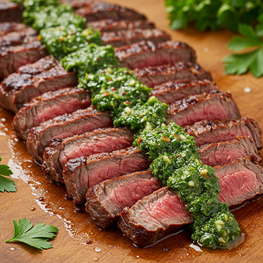 14. Chimichurri Marinated Skirt Steak