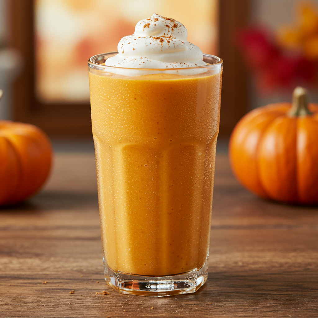 14. Creamy Pumpkin Spice Smoothie