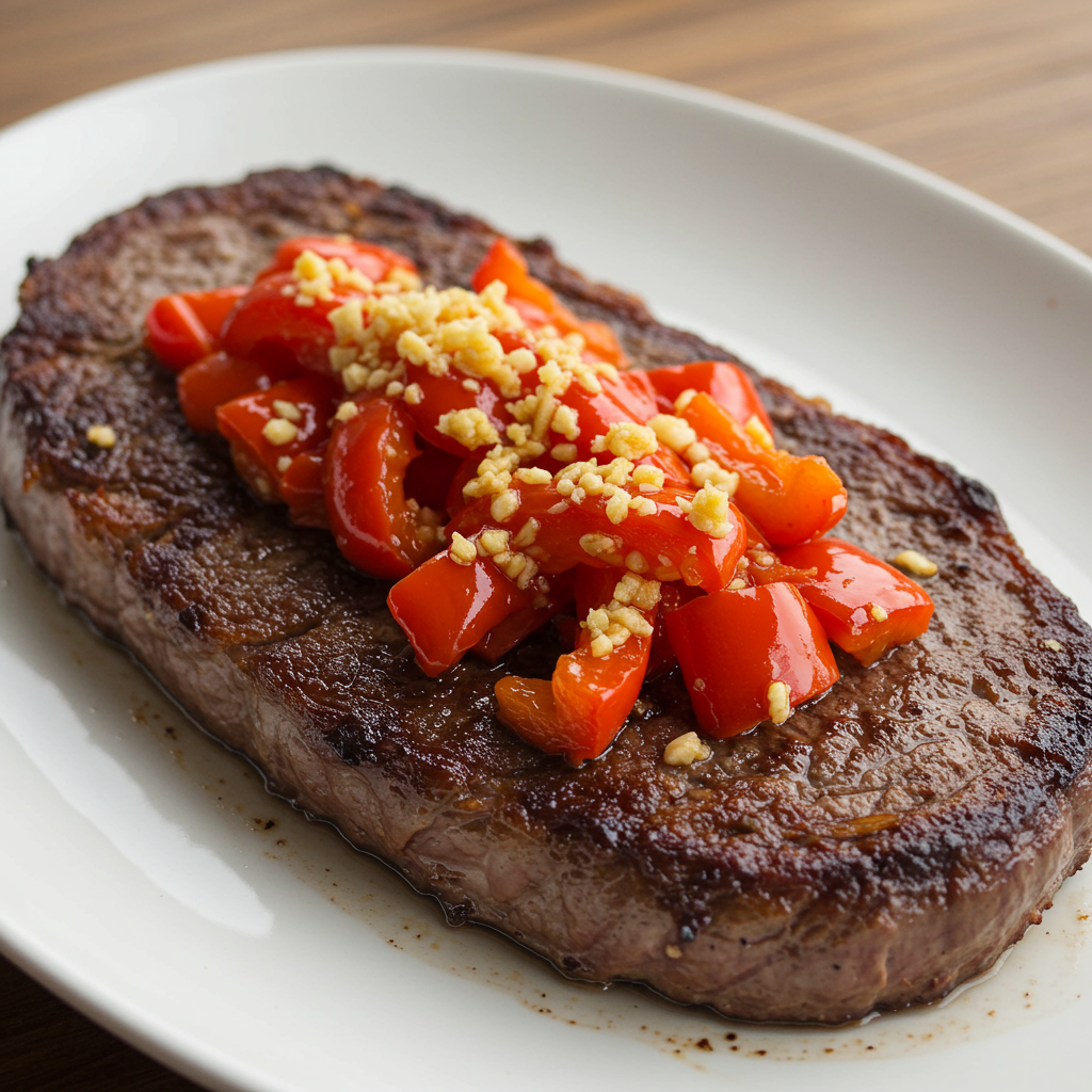 14. Garlic Red Pepper Steak