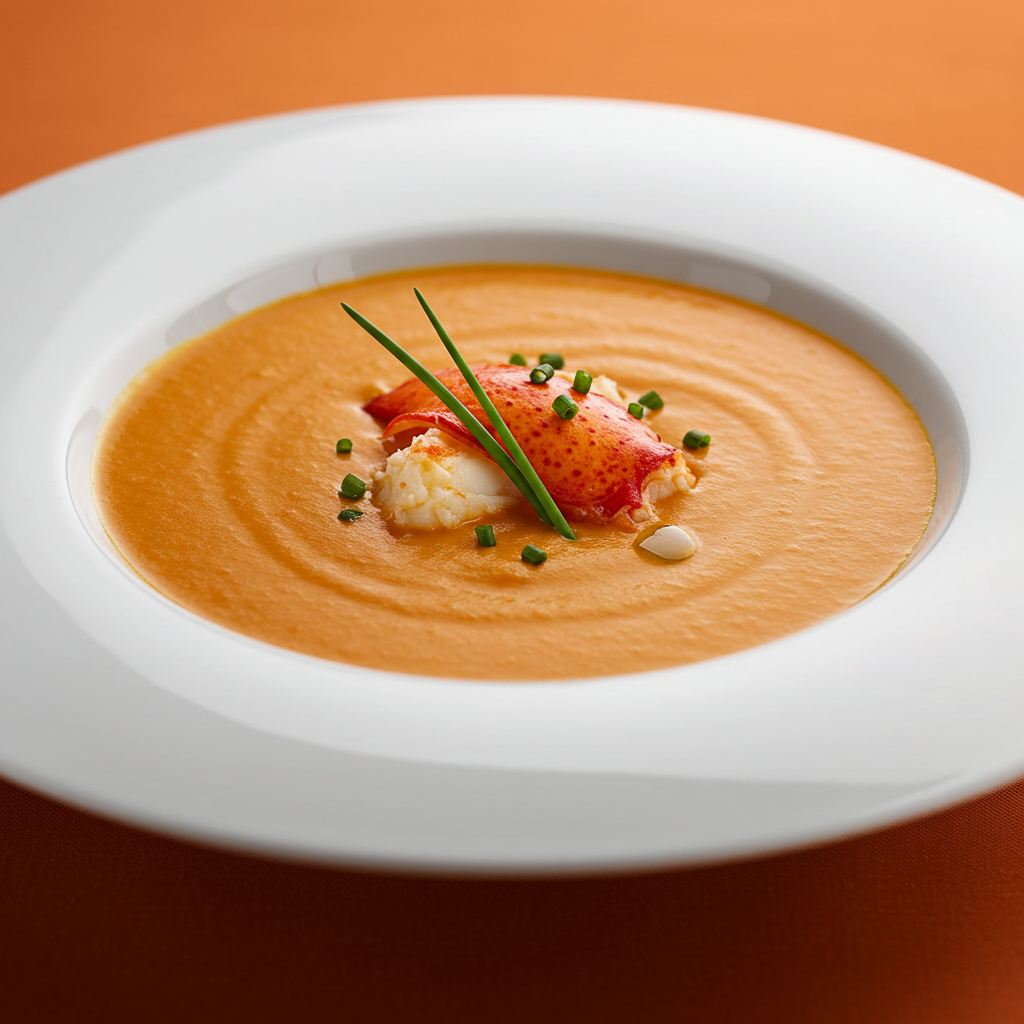 14. Lobster Bisque (Creamy & Non-Alcoholic)