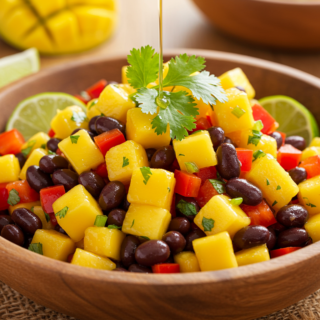 14. Mango and Black Bean Salad